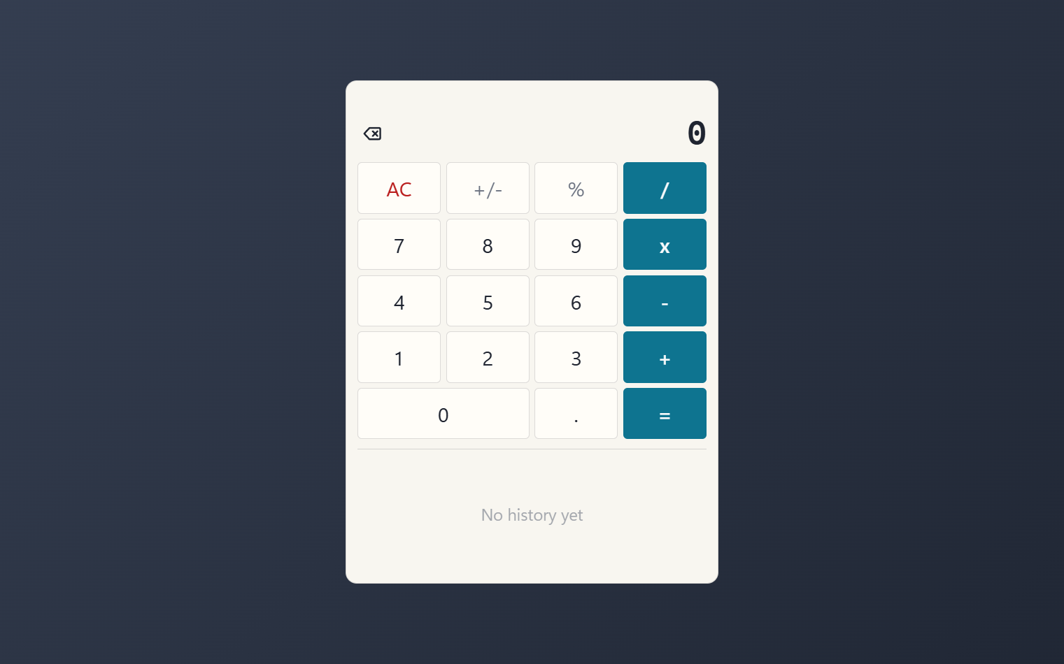 Calculator screenshot 1