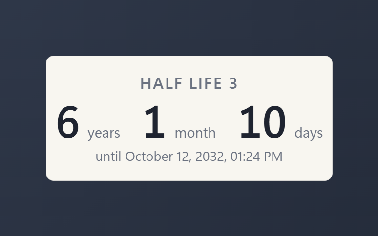Countdown screenshot 2