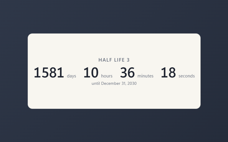 Countdown screenshot 1
