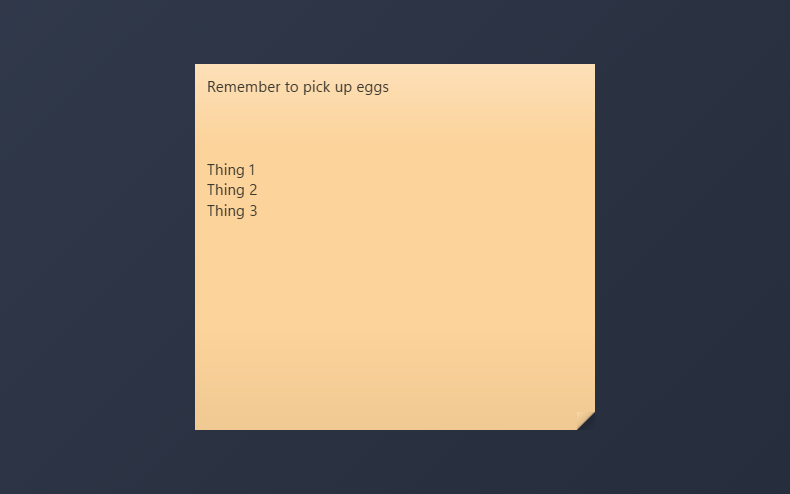 Sticky Note screenshot 3
