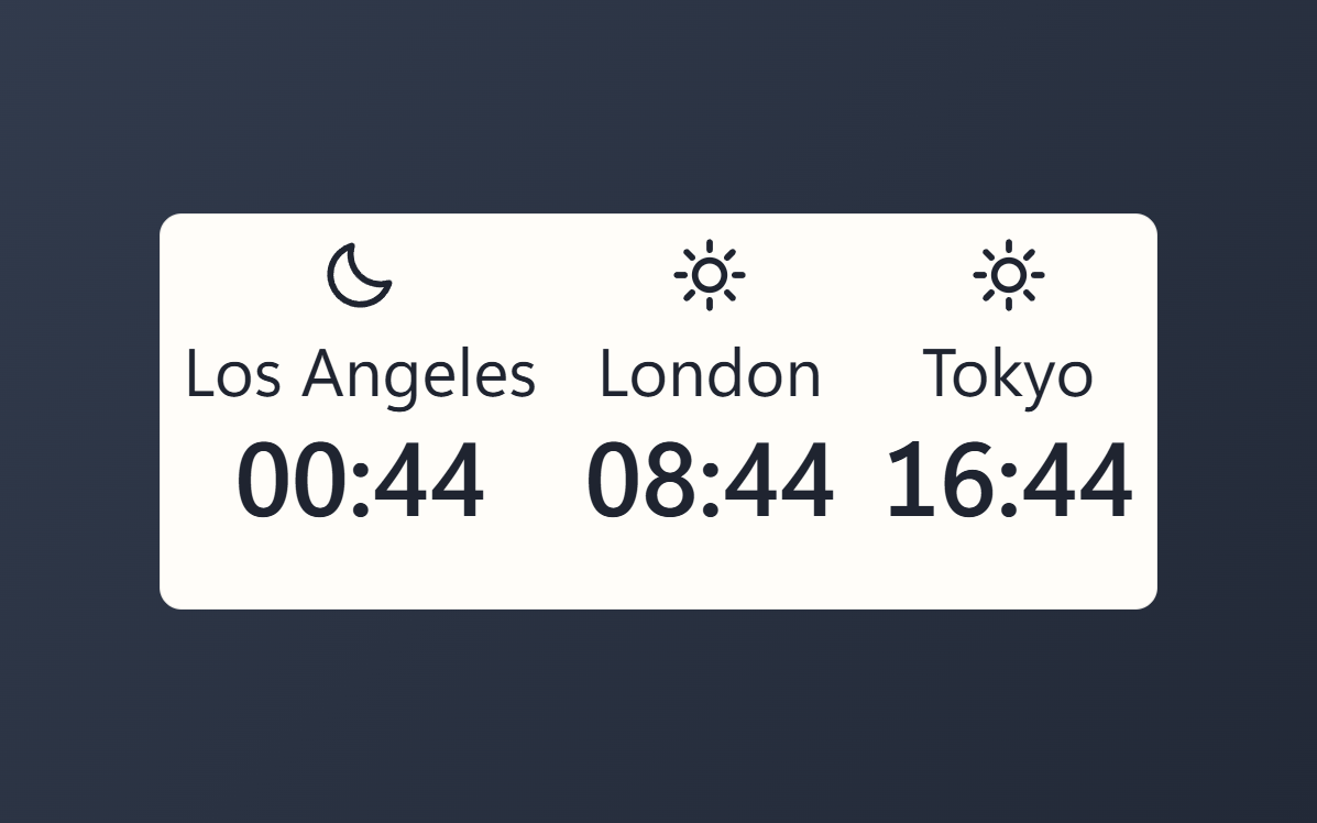 World Clock screenshot 2